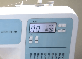 LCD Display for easy pressure feet selection