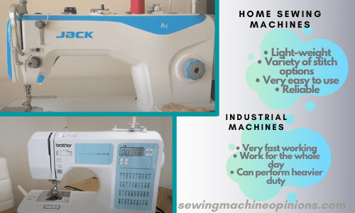 home vs industrial sewing machines