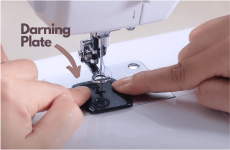 what is a darning plate in sewing