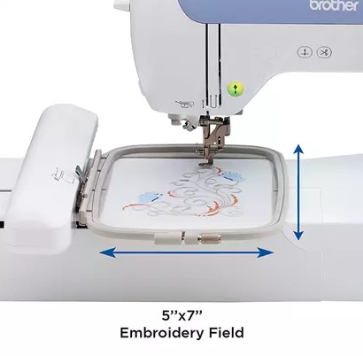 brother pe800 embroidery field